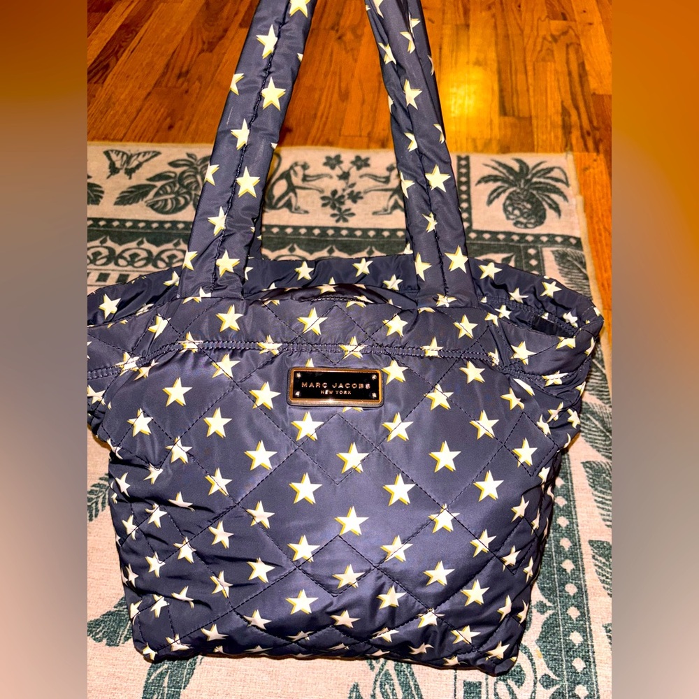 Marc Jacobs Black and Gold Star Tote